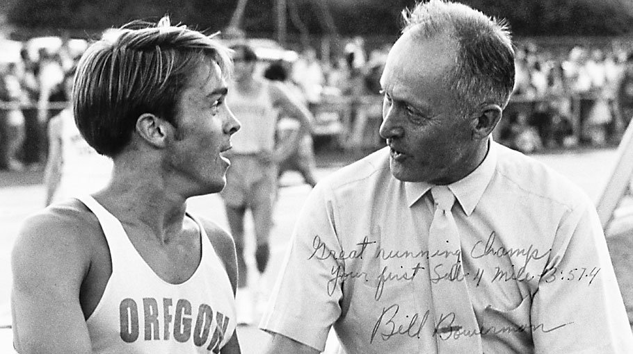 Bill Bowerman Coaching Oregon Sports Hall of Fame Museum