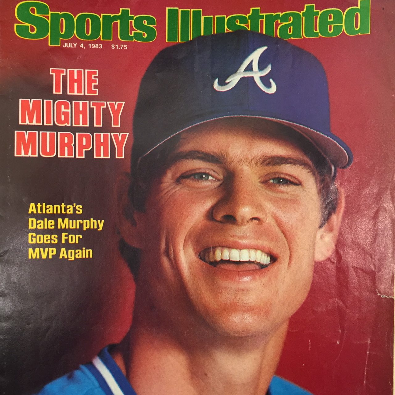 Dale Murphy Mvp 82 83 Atlanta Braves Signed Auto Wilson Game
